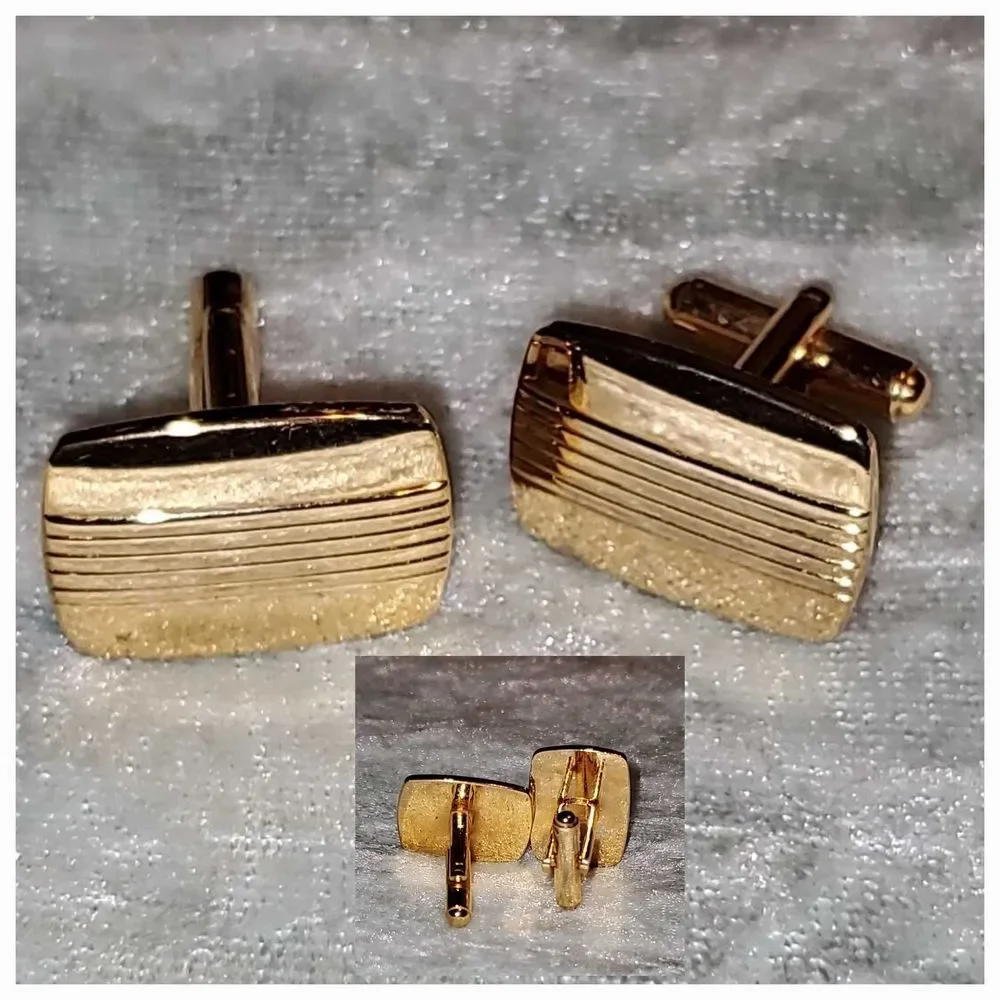 Elegant Gold-Tone Cufflinks